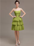 Sweetheart Pleats A-line Short Bridesmaid Dresses