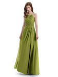 Charming Halter Side Slit Floor Lenght Bridesmaid Dresses