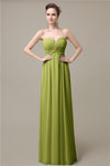 Simple A-line Sweetheart Chiffon Floor-Length Long Bridesmaid Dresses