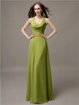 Shoulder Strap A-line Floor-Length Bridesmaid Dresses