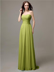 Pretty Sweetheart Chiffon A-line Floor-Length Bridesmaid Dresses