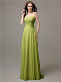 Pretty Sweetheart Chiffon A-line Floor-Length Bridesmaid Dresses