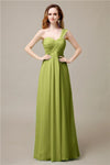 Pretty A-line Chiffon One-Shoulder Floor-Length Bridesmaid Dresses