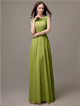 Unique Sweetheart Sleeveless A-line Floor-Length Bridesmaid Dresses