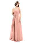 Simple A-line Chiffon V-neck Bridesmaid Dresses