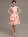 Sweetheart Pleats A-line Short Bridesmaid Dresses