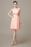 Elegant One-shoulder A-line Knee-Length Bridesmaid Dresses