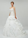 Custom Real Made Sweetheart Unique Design High Quality Wedding Dresses, Bridal Dress LMX1124