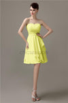 Sweetheart Chiffon A-line Knee-Length Bridesmaid Dresses