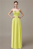 Sweetheart Simple A-line Floor-Length Chiffon Bridesmaid Dresses