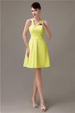 Simple A-line Knee-length Chiffon Bridesmaid Dresses