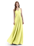 Elegant V-neck Side Slit Floor Length Bridesmaid Dresses