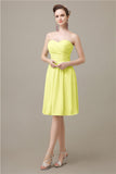 Simple Sweetheart A-line Knee-Length Bridesmaid Dresses