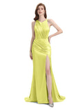 V-neck Sleeveless Split Side Floor-Length Bridesmaid Dresses