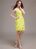 Sweetheart Short Sheath Knee length Bridesmaid Dresses