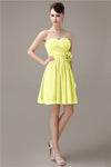 Fashion Sweetheart A-line Chiffon Knee-length Bridesmaid Dresses