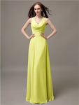 Shoulder Strap A-line Floor-Length Bridesmaid Dresses