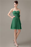 Fashion Sweetheart A-line Chiffon Knee-length Bridesmaid Dresses