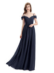 Simple A-line Chiffon Spaghetti Straps Bridesmaid Dresses