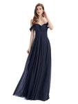 Elegant Sweetheart Off Shoulder Floor-Length Bridesmaid Dresses