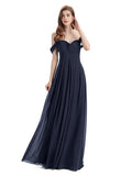 Elegant Sweetheart Off Shoulder Floor-Length Bridesmaid Dresses