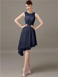 Illusion A-Line Short Bridesmaid Dresses