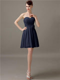 Simple Sweetheart A-Line Short Bridesmaid Dresses