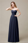 Pretty Chiffon A-line Sweetheart Floor-Length Bridesmaid Dresses