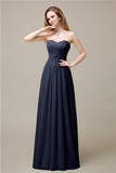 Pretty Chiffon A-line Sweetheart Floor-Length Bridesmaid Dresses