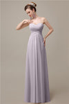 A-line Chiffon Sweatheart Floor-Length Beach Bridesmaid Dresses