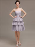 Sweetheart Pleats A-line Short Bridesmaid Dresses