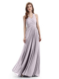 Elegant V-neck Side Slit Floor Length Bridesmaid Dresses