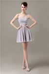 Popular Chiffon A-line Sweetheart Mini Bridesmaid Dresses