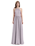 Stunning Chiffon A-line Long Cross-back Bridesmaid Dresses