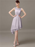 Illusion A-Line Short Bridesmaid Dresses