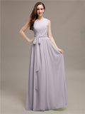 Beautiful A-line One-Shoulder Sleeveless Floor-Length Bridesmaid Dresses