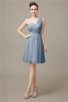 Elegant One-shoulder A-line Knee-Length Bridesmaid Dresses