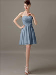 Simple Sweetheart A-Line Short Bridesmaid Dresses