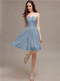 Chiffon Sleeveless A-line Knee-Length Bridesmaid Dresses