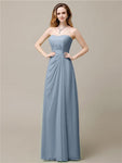 Elegant A-line Chiffon Sweetheart Floor-Length Bridesmaid Dresses