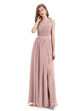 One-Shoulder A-line Top Lace Floor-Length Bridesmaid Dresses