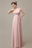 A-line Chiffon Sweatheart Floor-Length Beach Bridesmaid Dresses