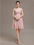 Sweetheart Chiffon A-line Short Bridesmaid Dresses