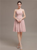 Sweetheart Chiffon A-line Short Bridesmaid Dresses