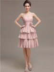 Sweetheart Pleats A-line Short Bridesmaid Dresses