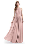 Charming Halter Floor Length Bridesmaid Dresses