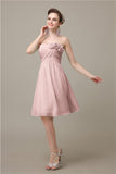 A-line Chiffon Sweetheart Knee-Length Short Bridesmaid Dresses