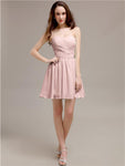 Simple Sweetheart A-Line Short Chiffon Bridesmaid Dresses