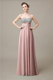 Popular Sweetheart Sequins A-line Floor-Length Bridesmaid Dresses