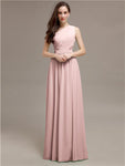 Simple One-Shoulder Sleeveless A-line Chiffon Bridesmaid Dresses